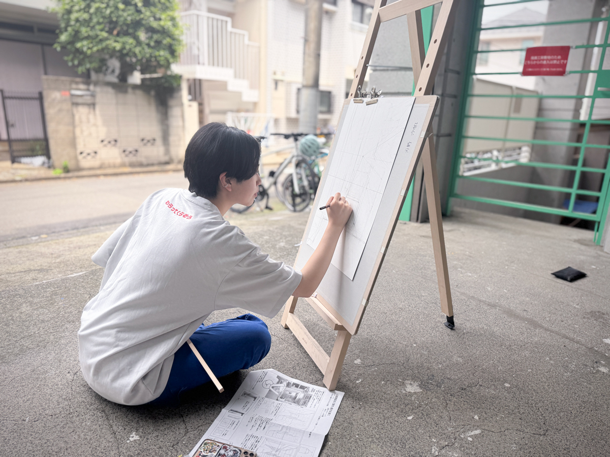 作業中河野さん